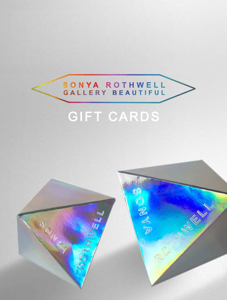 Gallery Beautiful Gift Cards. Let them choose their own exquisite Sonya Rothwell Art + Décor gift ♡ If you looking for special festive gifts, but can't decide. Let your loved one choose their own fine art print, velvet cushion, cashmere scarf, silk tie or pocket square. For specific gift denomination amounts contact the gallery