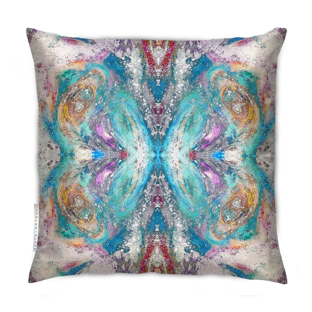 BUTTERFLY EFFECT CUSHION : BLU