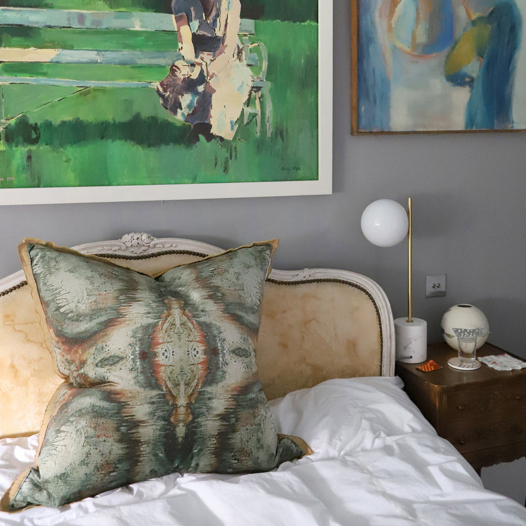 Cushion - SONYA ROTHWELL DIVINE MATRIX CUSHION : OLIVE GROVE