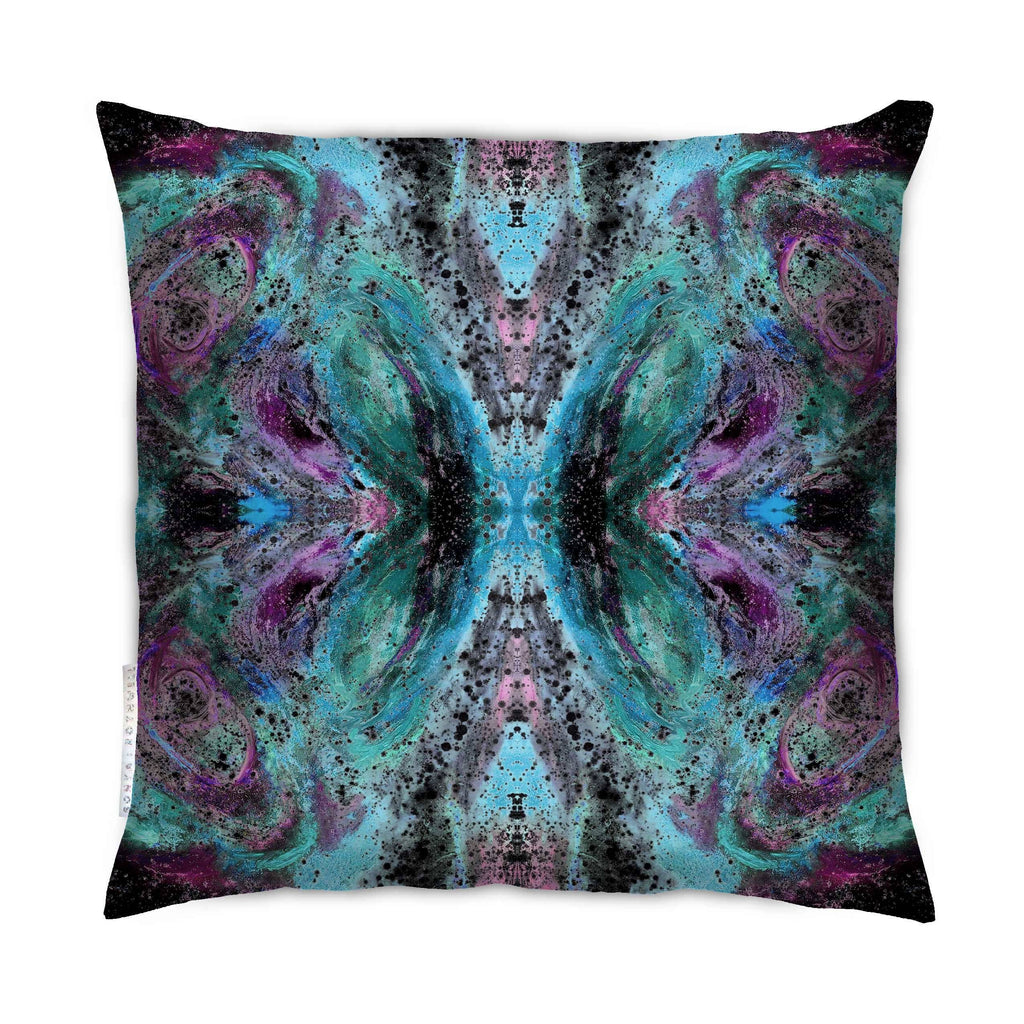FLUTTER EFFECT CUSHION : VIOLET NOIR