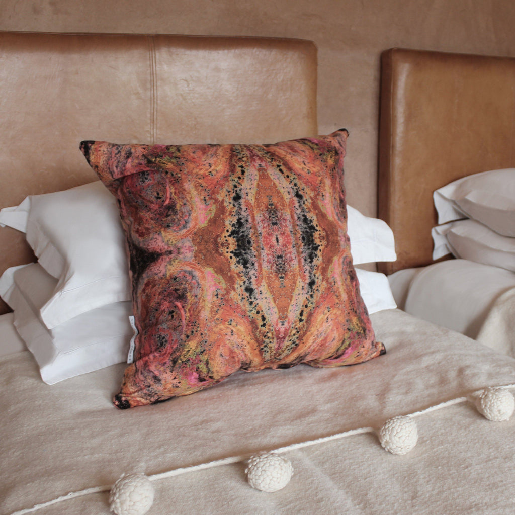 Cushion - SONYA ROTHWELL NIRVANA CUSHION : TANGERINE NOIR