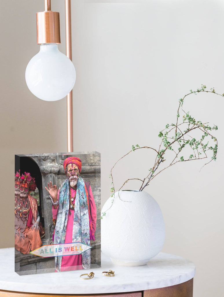 Print - 'ALL IS WELL' BLESSING 04 : ACRYLIC TABLE ART