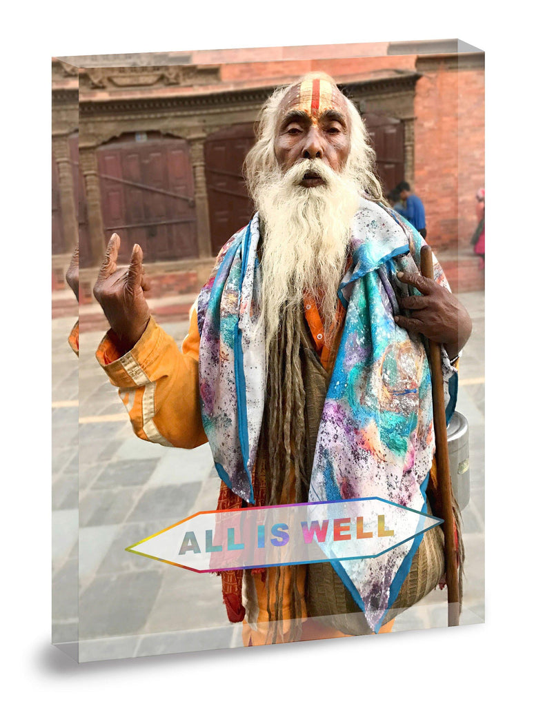 'ALL IS WELL' BLESSING 05 : ACRYLIC TABLE ART