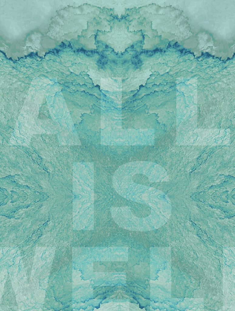 Print - ALL IS WELL : ROUND WALL ART