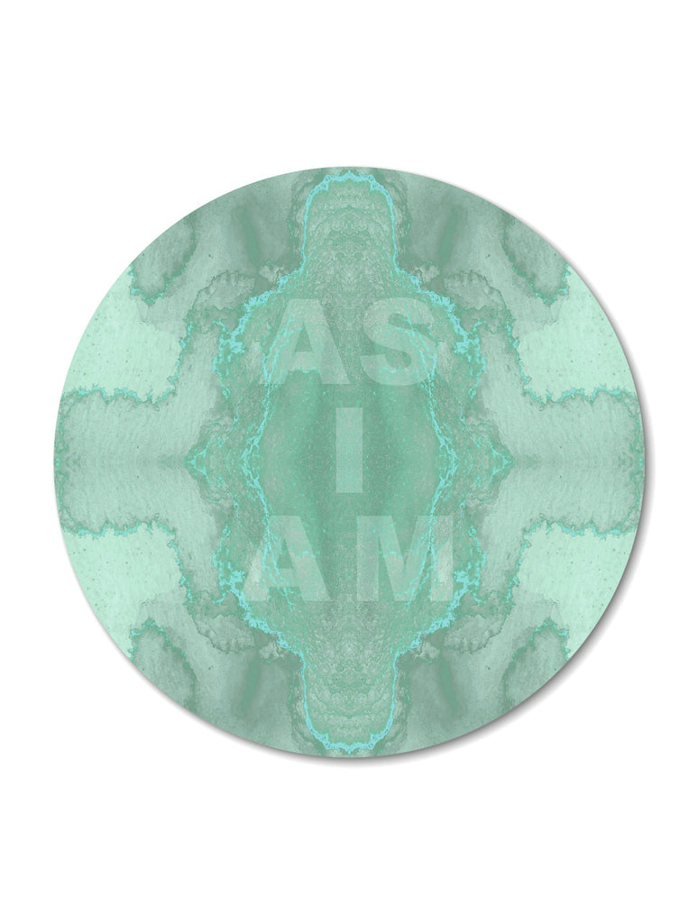 AS I AM : ROUND WALL ART