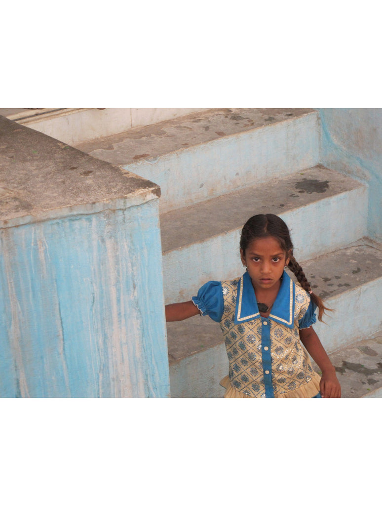 GIRL IN BLUE : WALL ART