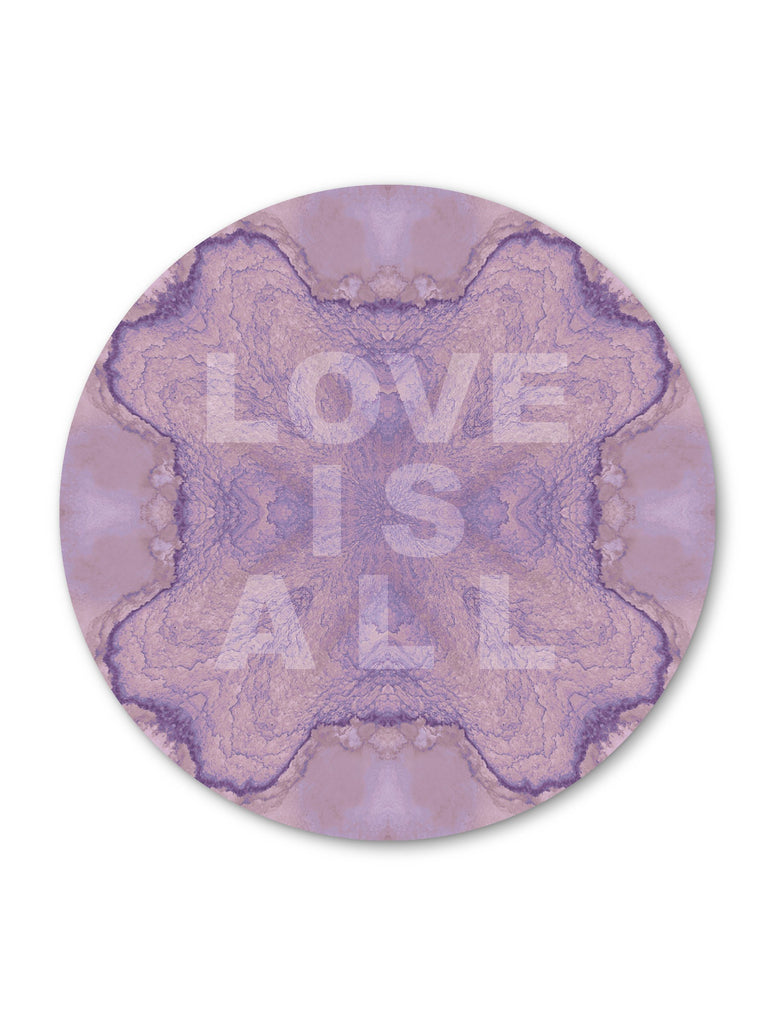 LOVE IS ALL : ROUND WALL ART