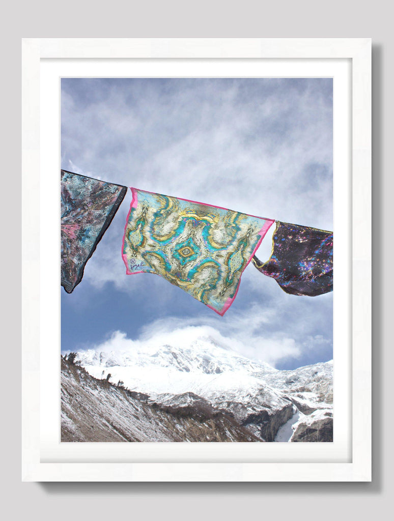 Print - PRAYER FLAGS II : WALL ART