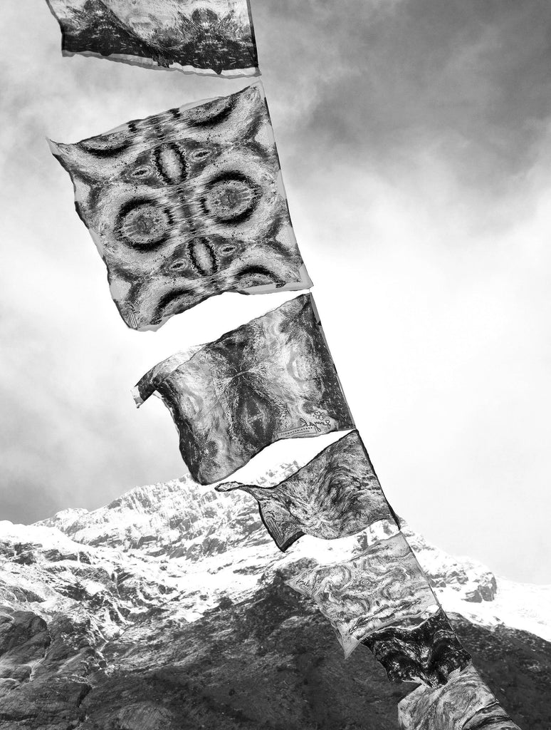 Print - PRAYER FLAGS III : WALL ART