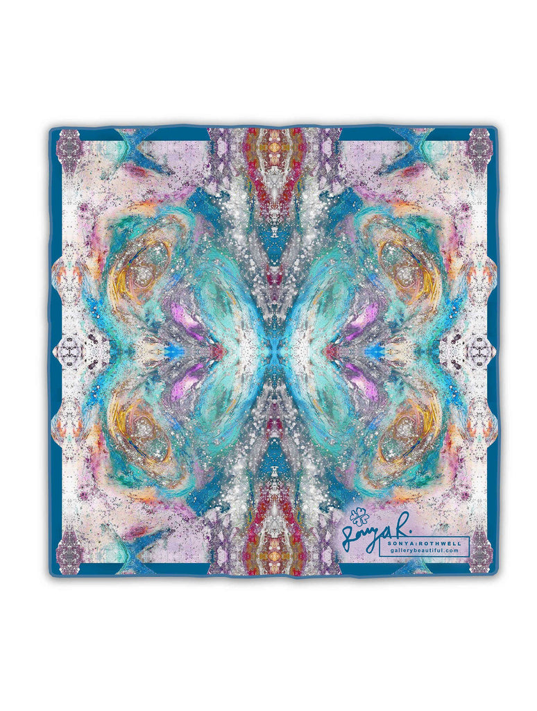 GANESH SILK SCARF : BLANC