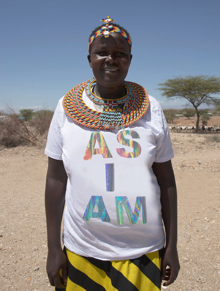 T-shirt - NON PROFIT HOLOGRAPHIC 'AS I AM' T-SHIRT