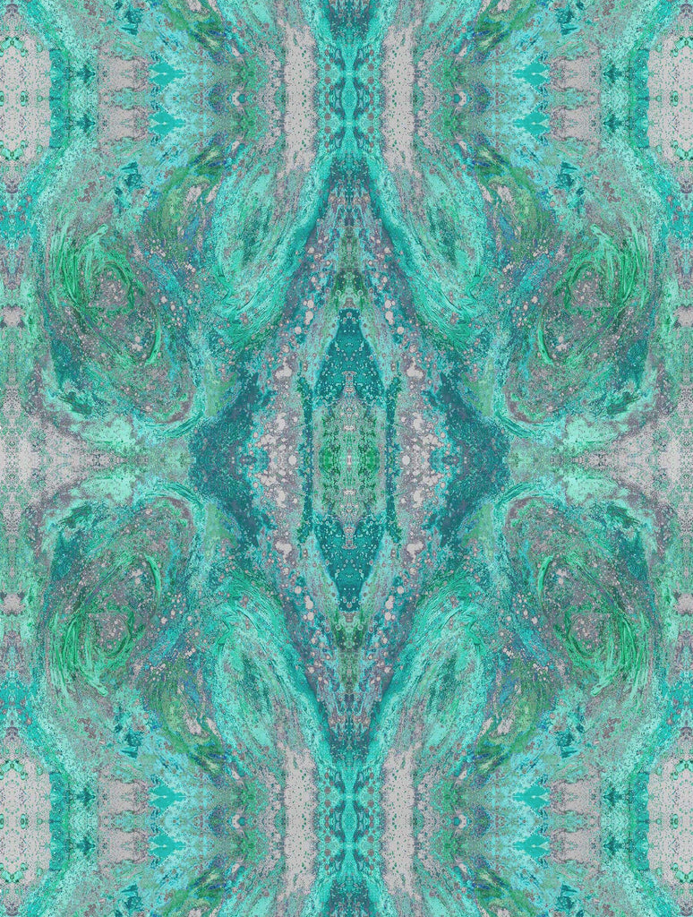 Throw - SONYA ROTHWELL NIRVANA VELVET THROW : AQUA