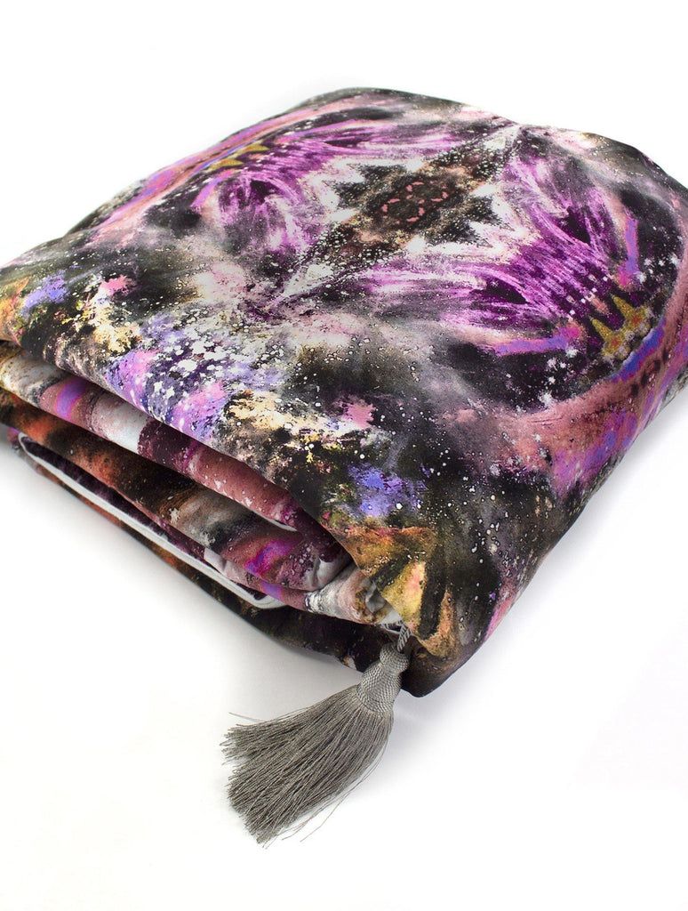 ZERO POINT VELVET THROW : TIGER NOIR PINK