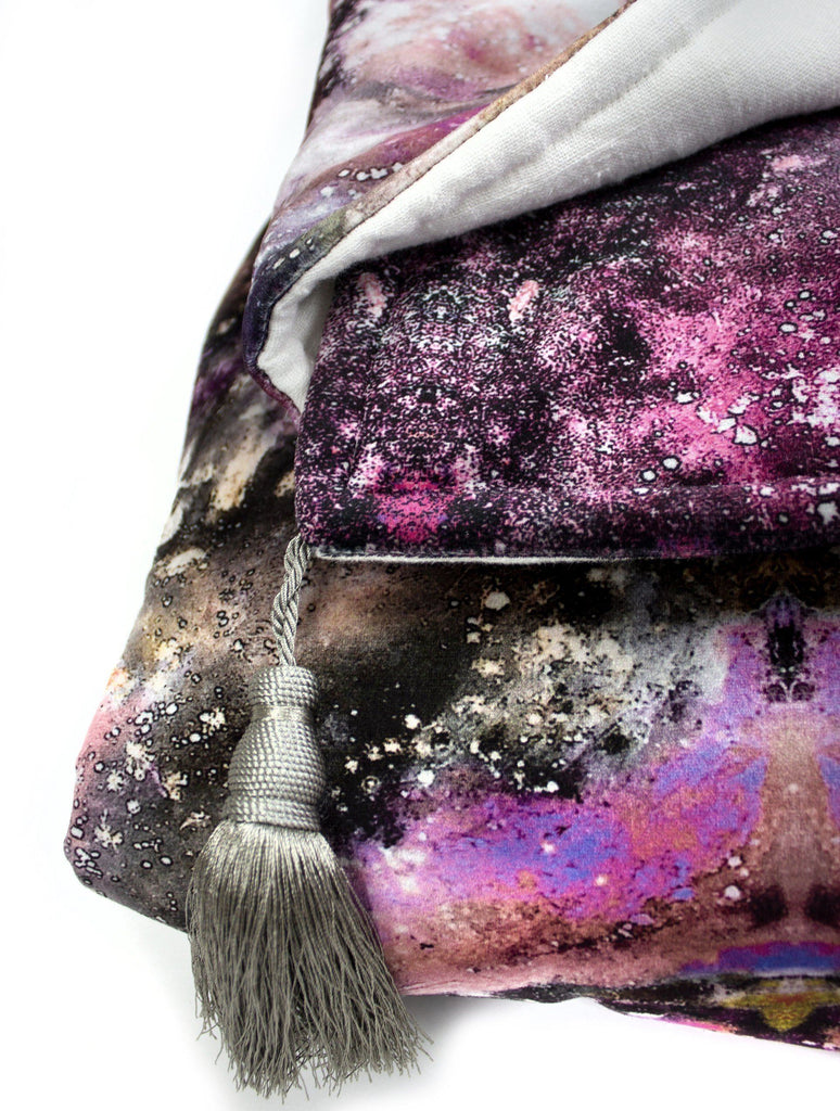 Throw - SONYA ROTHWELL ZERO POINT VELVET THROW : TIGER NOIR PINK