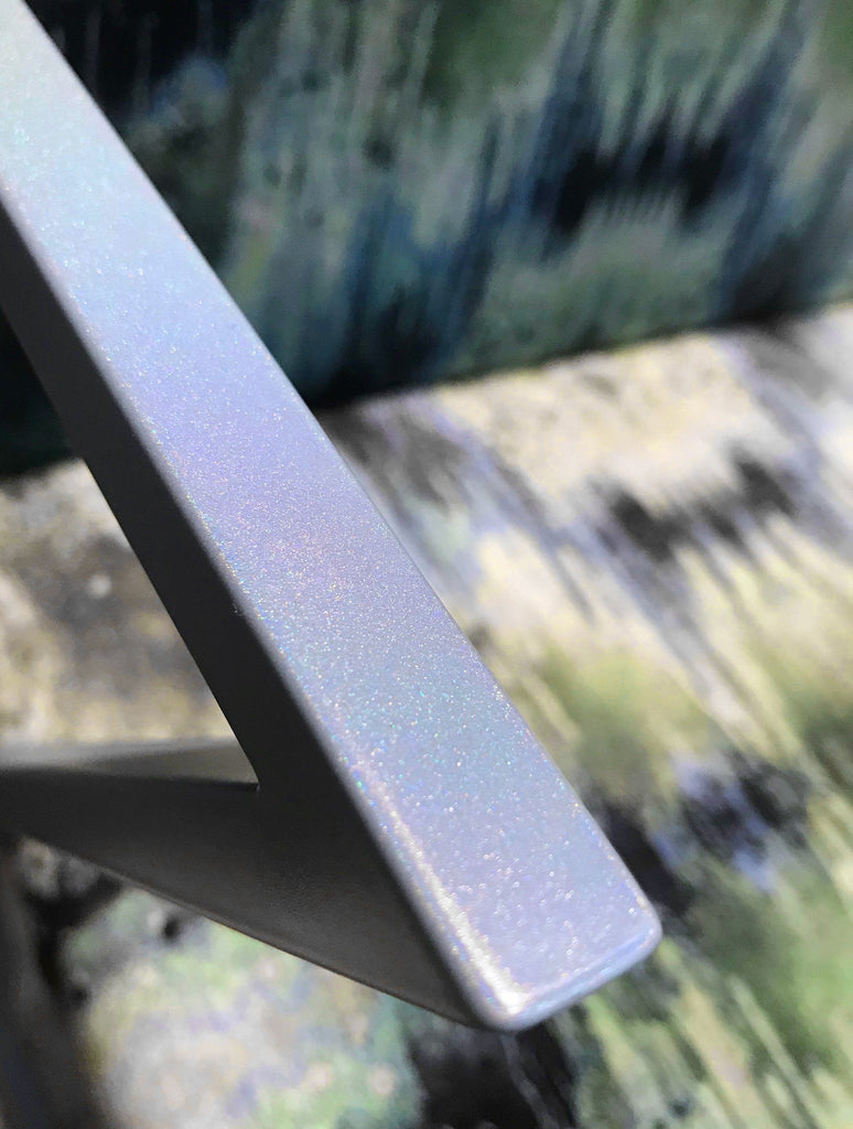 Bench - IRIDESCENT LIGHTENING BENCH : INFIINIITY BLUE SAGE VELVET