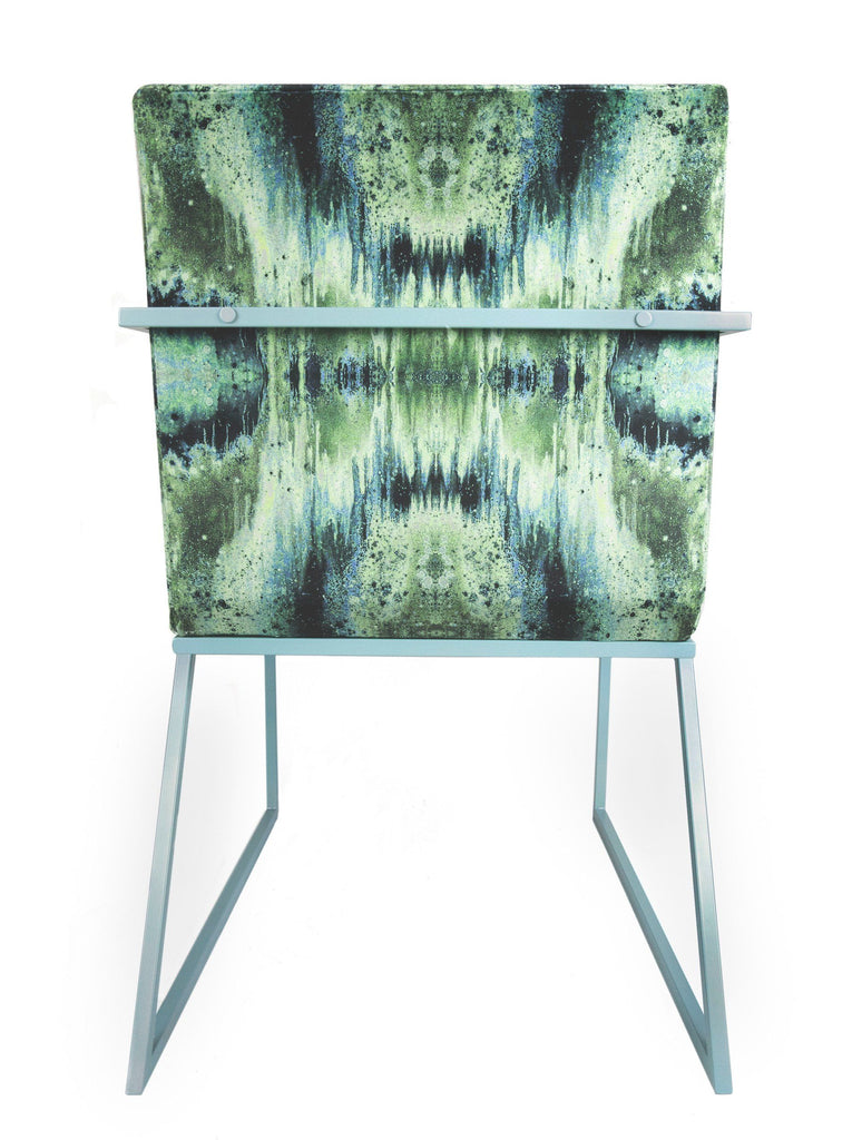 Chair - IRIDESCENT LIGHTENING DINING CHAIR : INFIINIITY BLUE SAGE VELVET