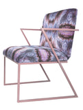 Chair - IRIDESCENT LIGHTENING DINING CHAIR : INFIINIITY DARK OPAL VELVET