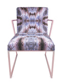 Chair - IRIDESCENT LIGHTENING DINING CHAIR : INFIINIITY DARK OPAL VELVET