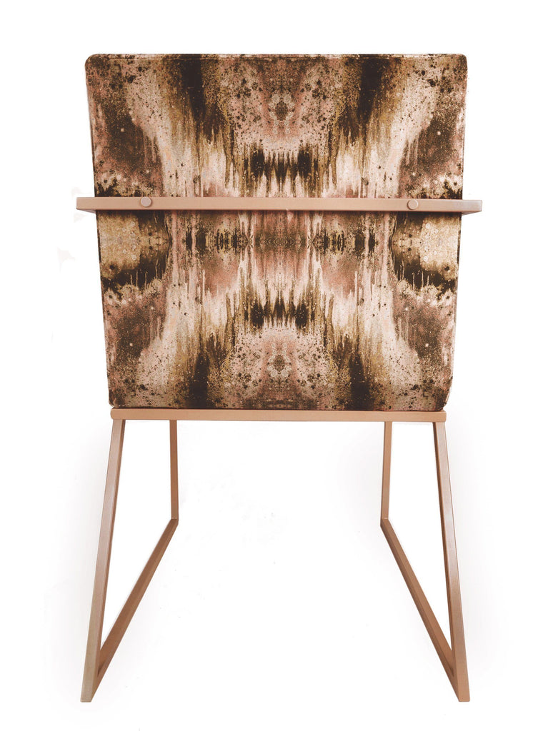 Chair - IRIDESCENT LIGHTENING DINING CHAIR : INFIINIITY TUMERIC VELVET