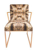 Chair - IRIDESCENT LIGHTENING DINING CHAIR : INFIINIITY TUMERIC VELVET