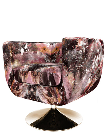 NEBULA VELVET ARMCHAIR : SPACE BISCUIT