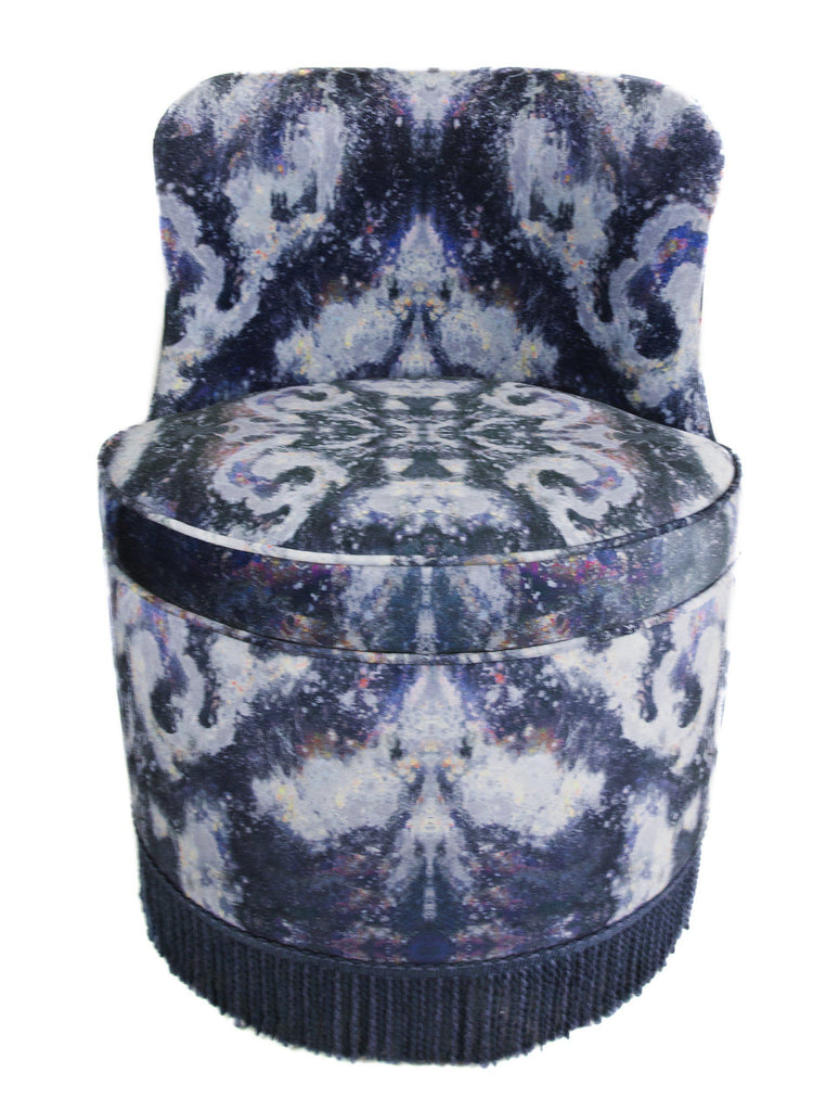 Chair - SONYA ROTHWELL TRITON TUB BOUDOIR CHAIR : MOKSHA ANISE VELVET