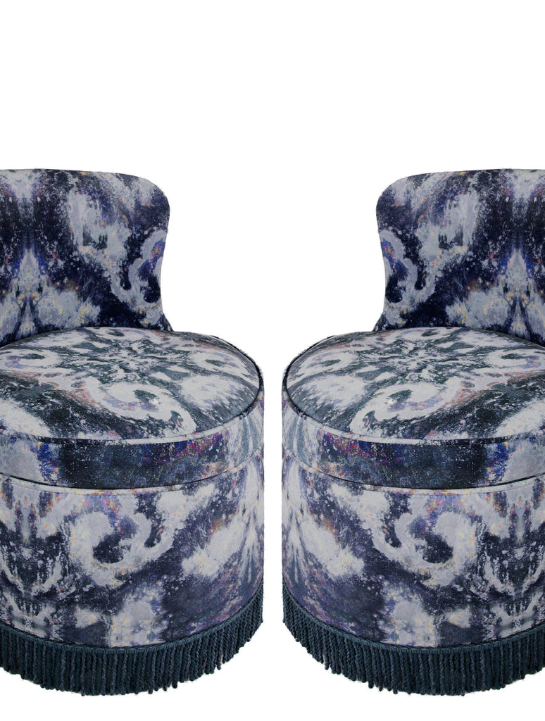 Chair - SONYA ROTHWELL TRITON TUB BOUDOIR CHAIR : MOKSHA ANISE VELVET