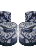 Chair - SONYA ROTHWELL TRITON TUB BOUDOIR CHAIR : MOKSHA ANISE VELVET