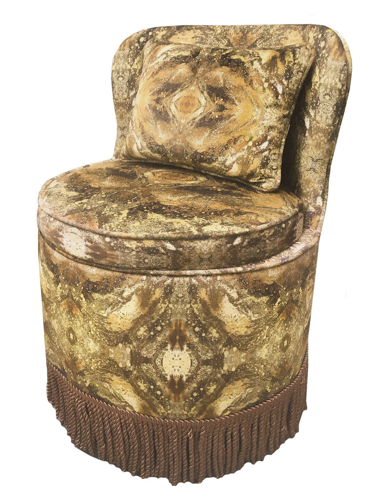 Chair - TRITON DINING TUB CHAIR : AMULET MOON VELVET