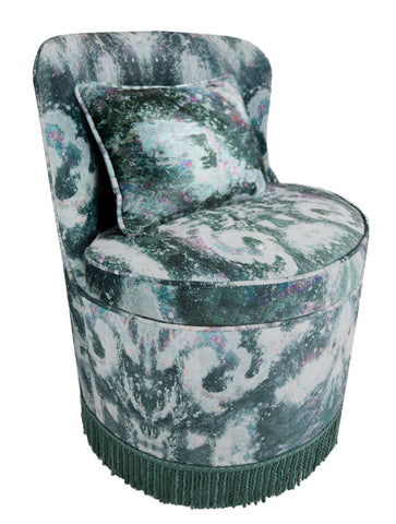 TRITON TUB DINING CHAIR : MOKSHA NIGHT VELVET