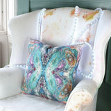 Cushion - SONYA ROTHEWELL BUTTERFLY EFFECT CUSHION : BLU