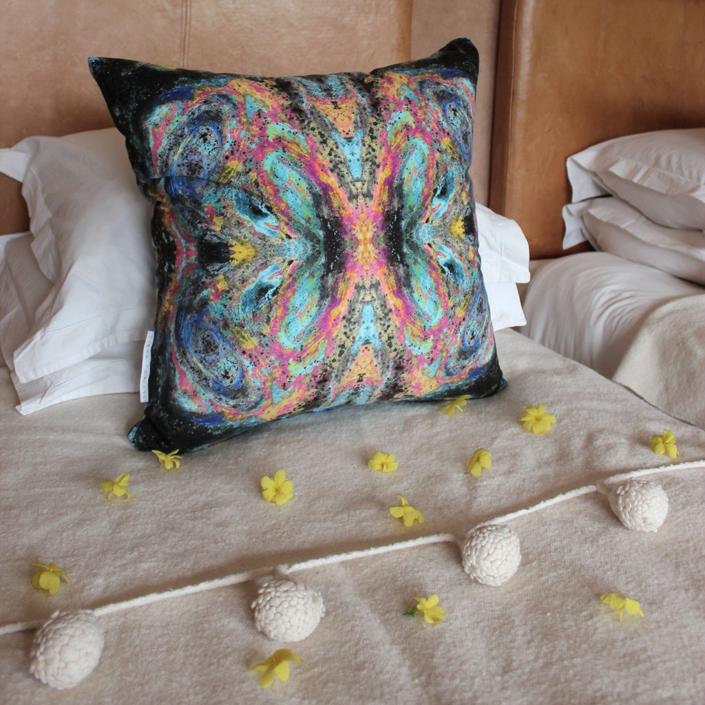 Cushion - SONYA ROTHEWELL BUTTERFLY EFFECT CUSHION : MAGIC NOIR