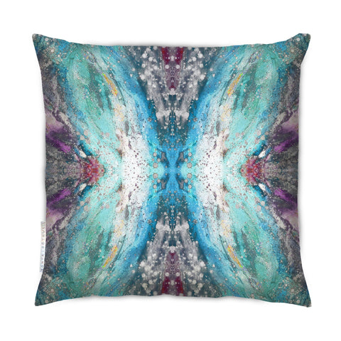 FLUTTER EFFECT CUSHION : BLU