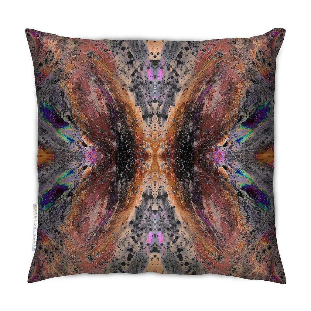 Cushion - SONYA ROTHEWELL FLUTTER EFFECT CUSHION : RUST NOIR