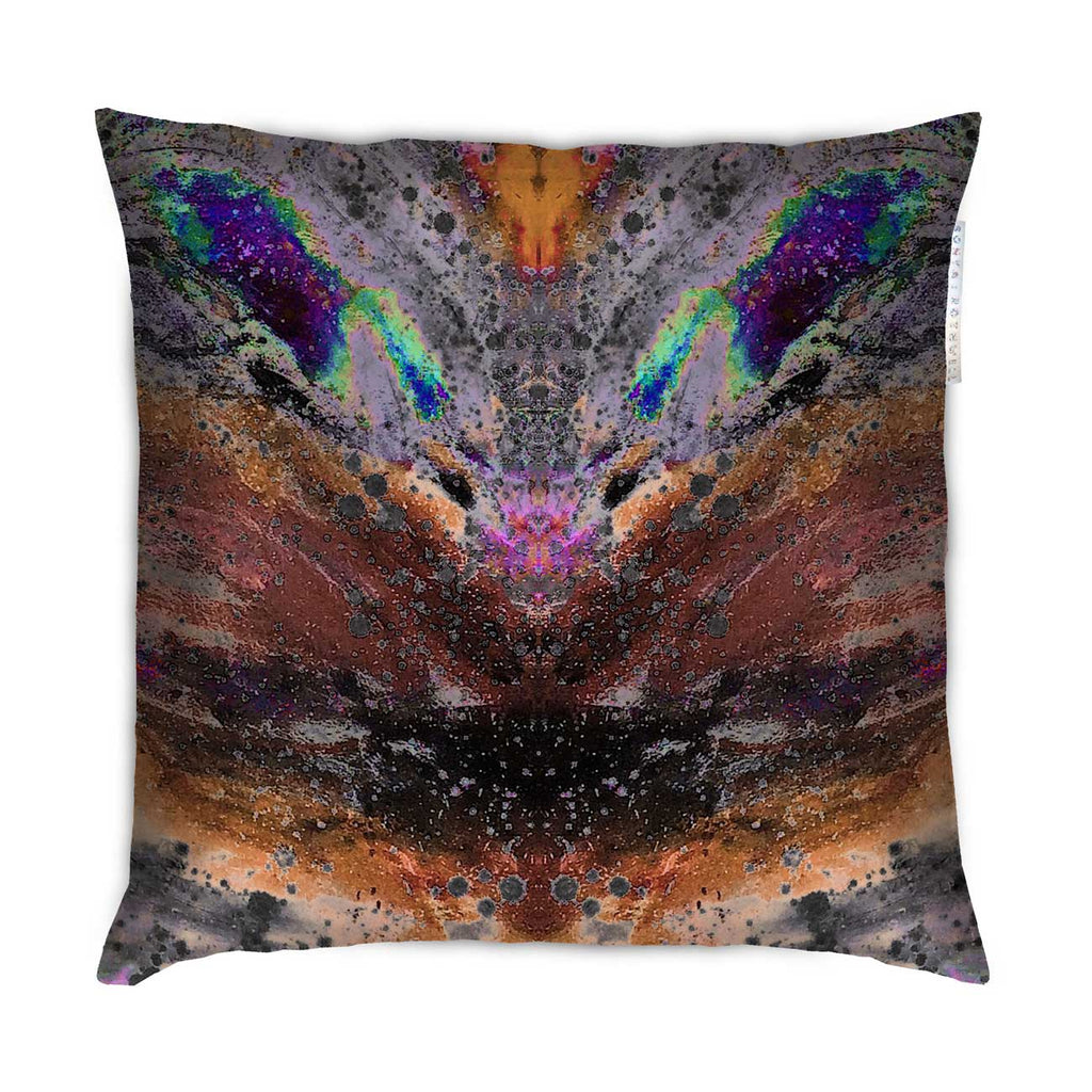 Cushion - SONYA ROTHEWELL INTERSECTION CUSHION : RUST NOIR