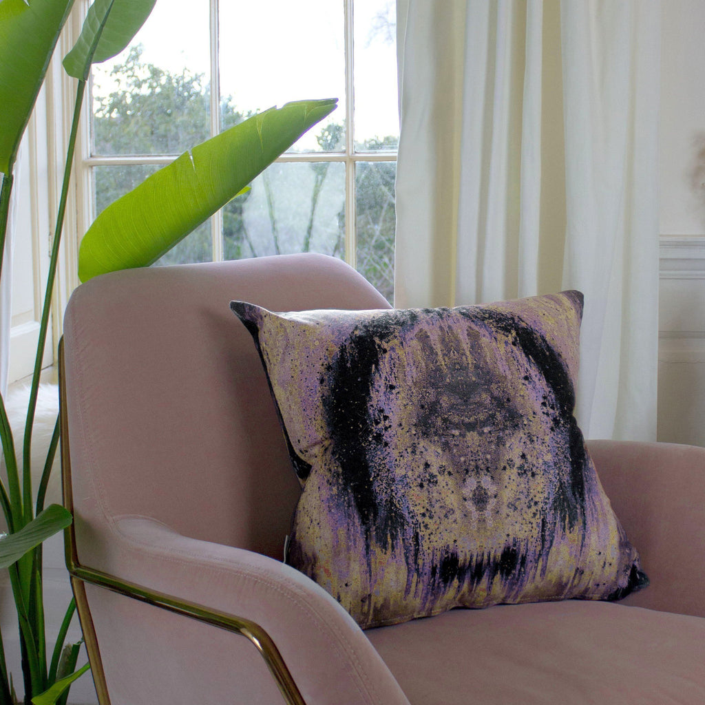 Cushion - SONYA ROTHEWELL OMEGA CUSHION : PURPLE NOIR