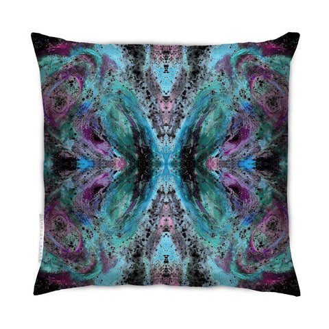 FLUTTER EFFECT CUSHION : VIOLET NOIR