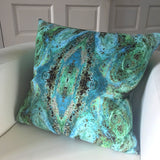 Cushion - SONYA ROTHWELL NIRVANA CUSHION : CYAN GREEN