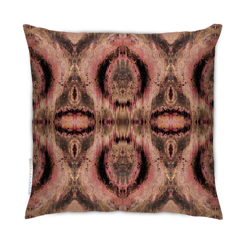 OCTAHEDRON CUSHION : SCARLET NOIR