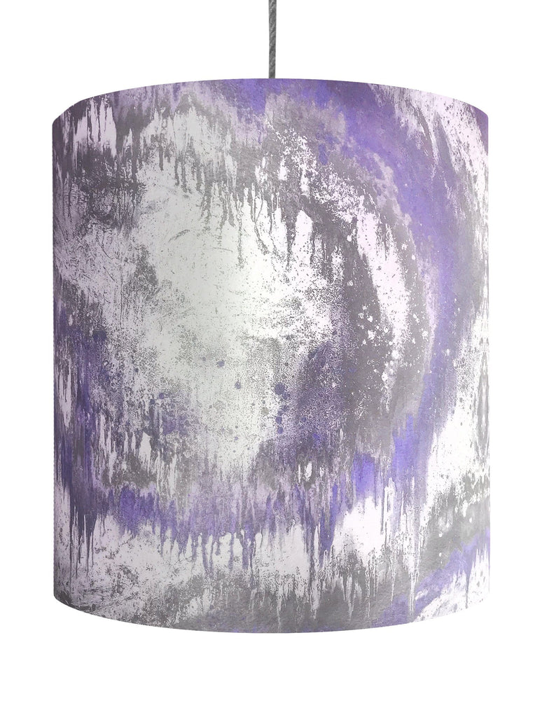 Lampshade - SONYA ROTHWELL SACRED GEOMETRY DRUM SHADE : PURPLE HAZE