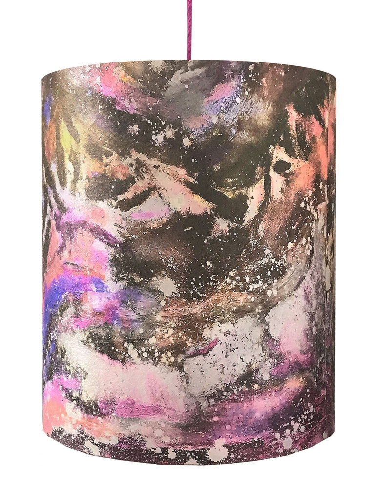 Lampshade - SONYA ROTHWELL ZERO POINT DRUM SHADE : TIGER NOIR PINK