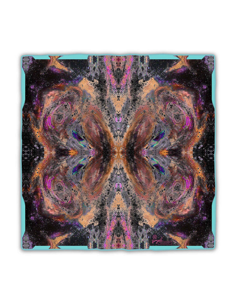 Pocket Square - SONYA ROTHWELL GANESH NOIR SILK POCKET SQUARE