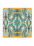 Pocket Square - SONYA ROTHWELL SACRED GEOMETRY ORANGE SILK POCKET SQUARE