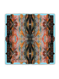 Pocket Square - SONYA ROTHWELL TETRAHEDRON TANGERINE SILK POCKET SQUARE