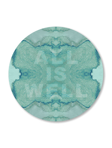 ALL IS WELL : ROUND WALL ART