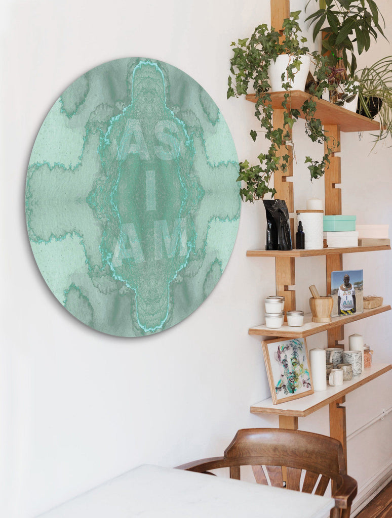 Print - AS I AM : ROUND WALL ART