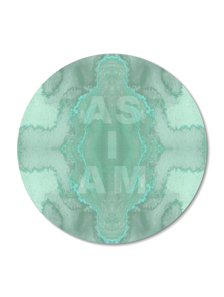 Print - AS I AM : ROUND WALL ART