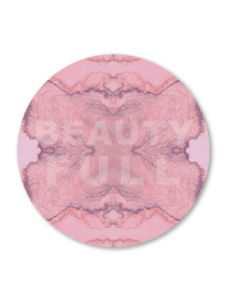 Print - BEAUTY FULL : ROUND WALL ART