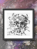 Print - CRAZY DIAMOND JVI03 : WALL ART