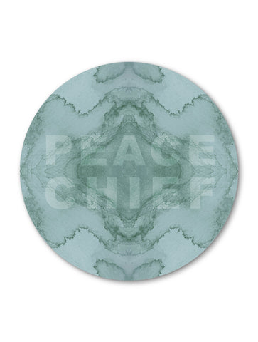 PEACE CHIEF : ROUND WALL ART